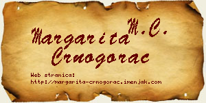 Margarita Crnogorac vizit kartica